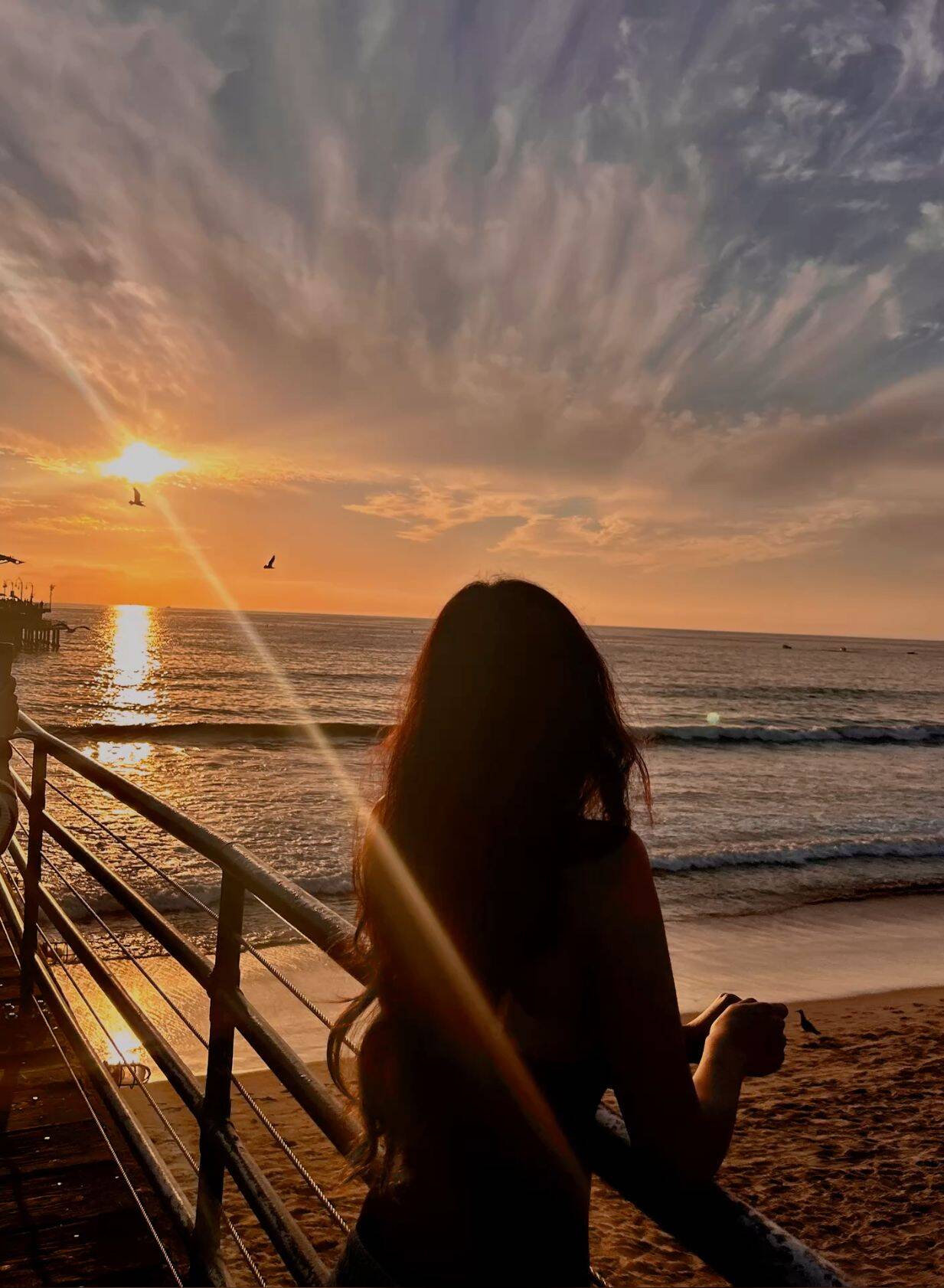 Aesthetic pfp Profile Picture of Sunset at the Beach