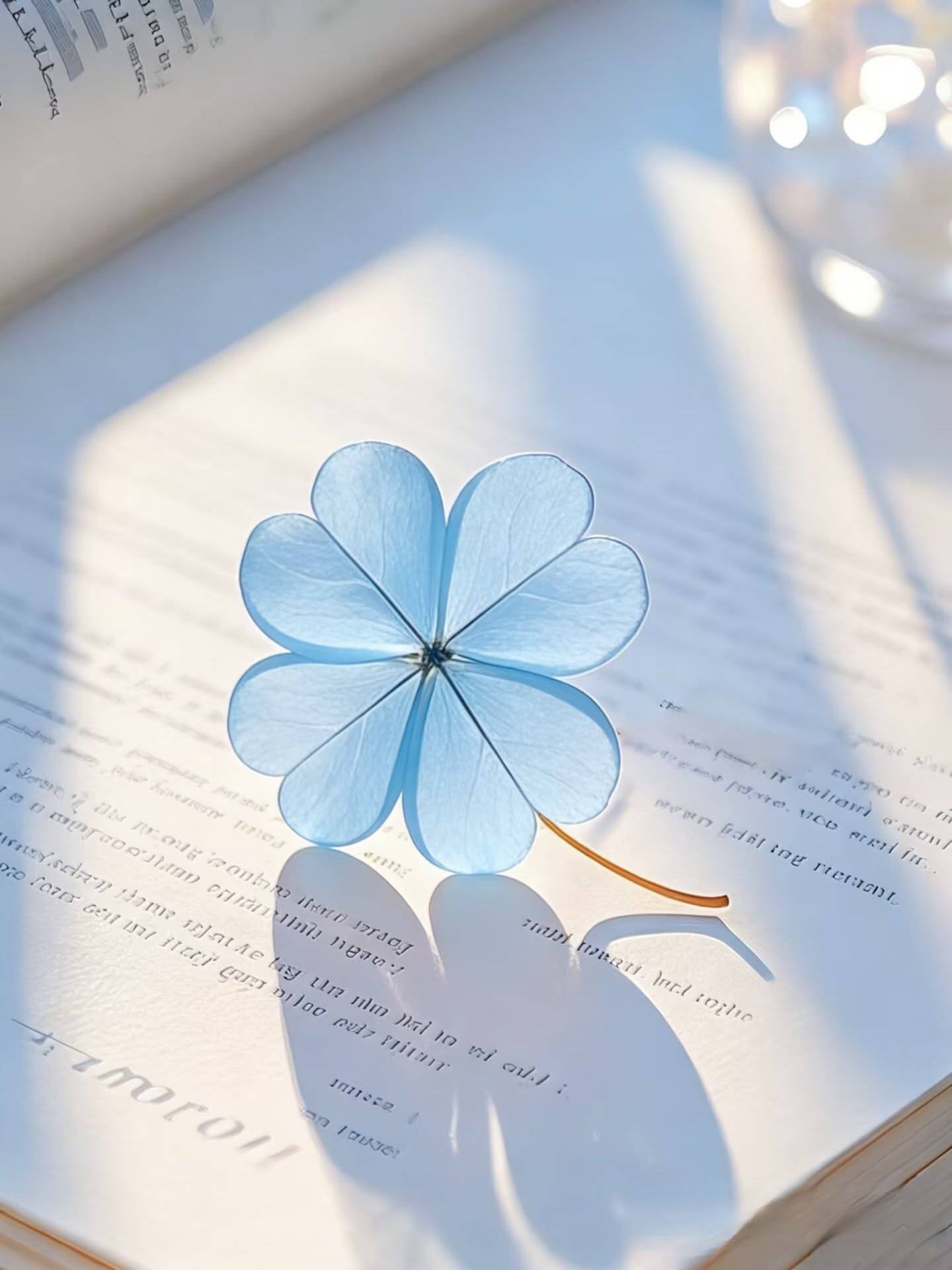 Aesthetic pfp Profile Picture with Delicate Blue Flower