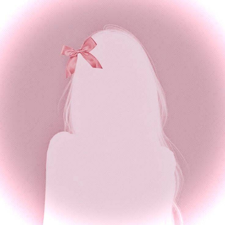 Aesthetic pfp Profile Picture with Pink Bow and Soft Background