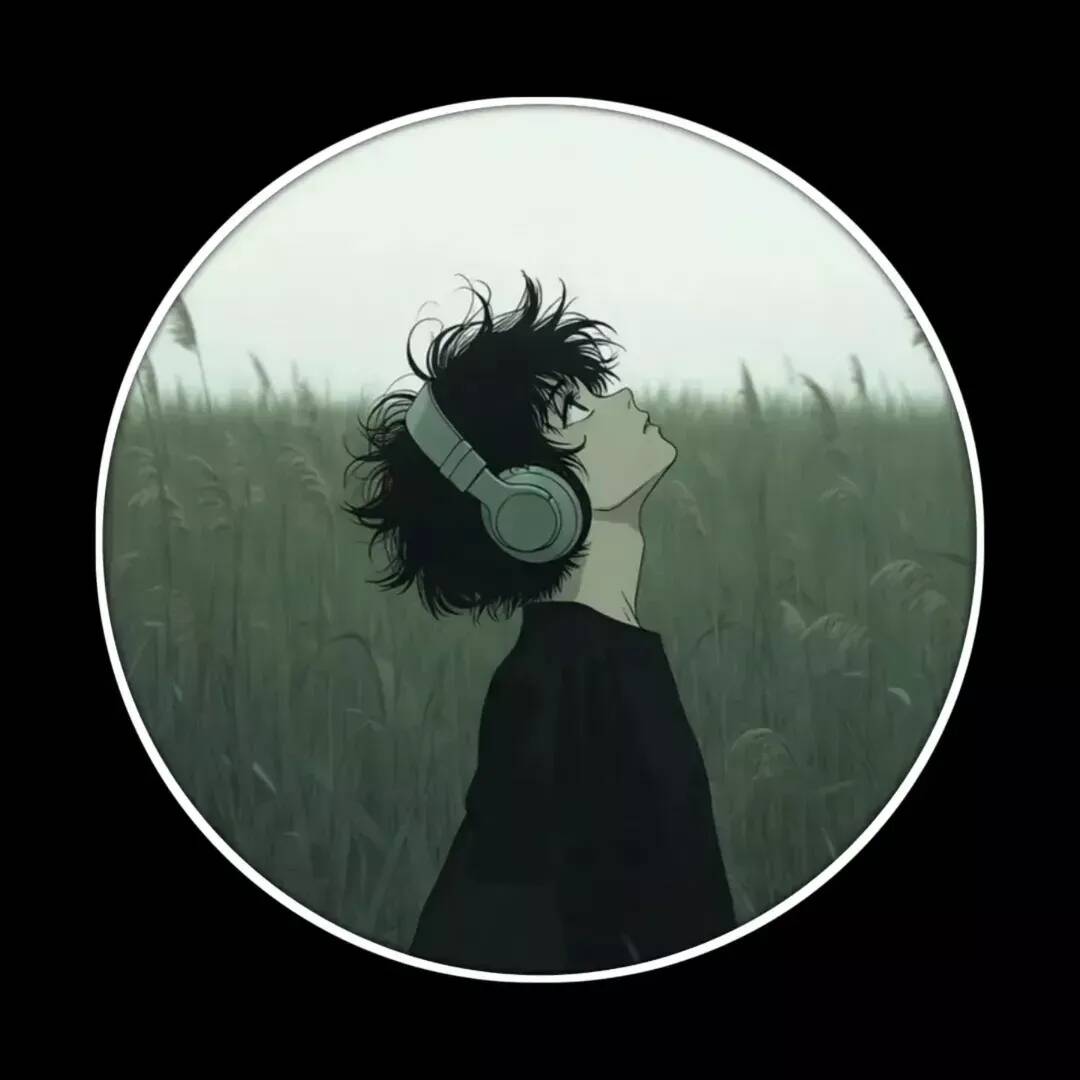 Anime Boy pfp Profile Picture with Headphones