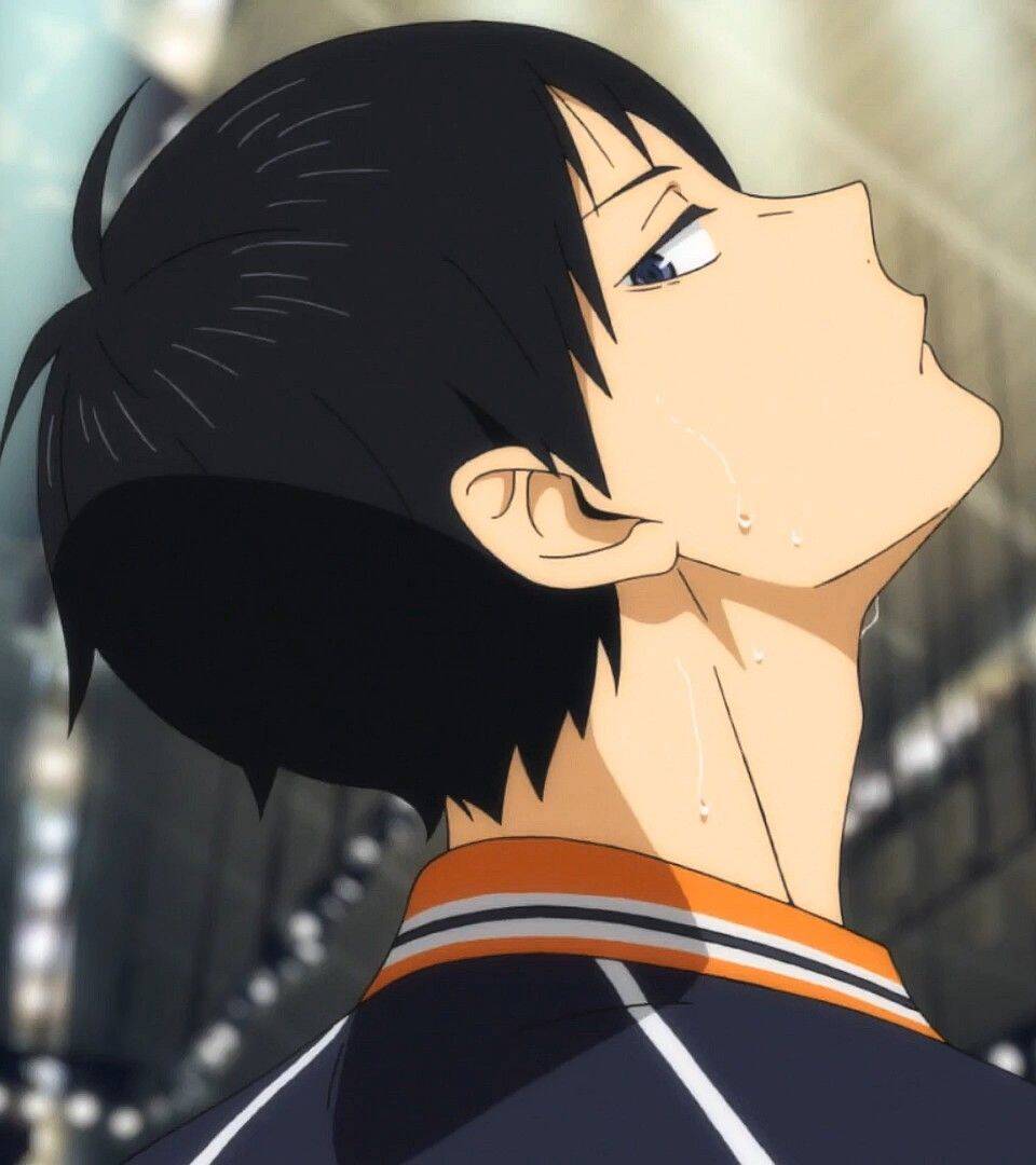 Anime Boy pfp Profile Picture with Black Hair and Determined Look