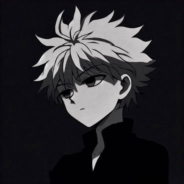 Anime Boy pfp Profile Picture with Messy Hair