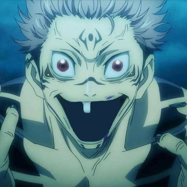 Anime Boy pfp Profile Picture with Red Eyes and Boy​volent Smile