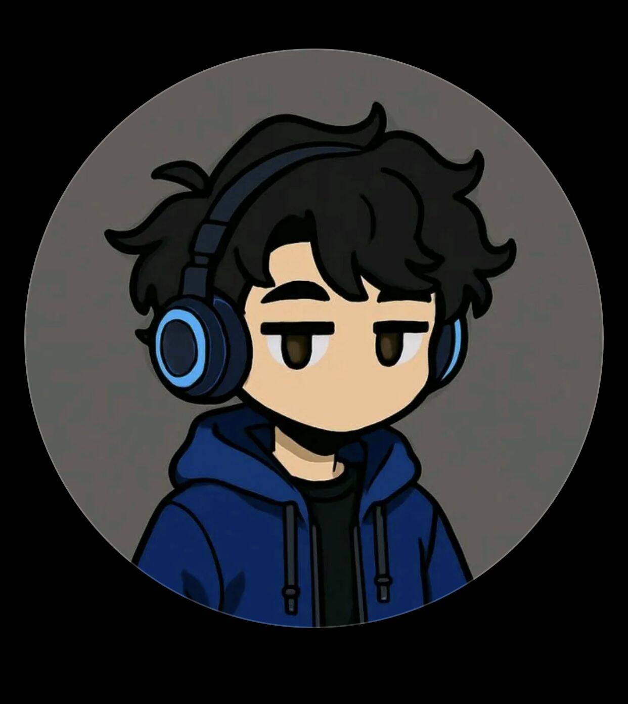 Anime Boy with Headphone pfp Profile Picture
