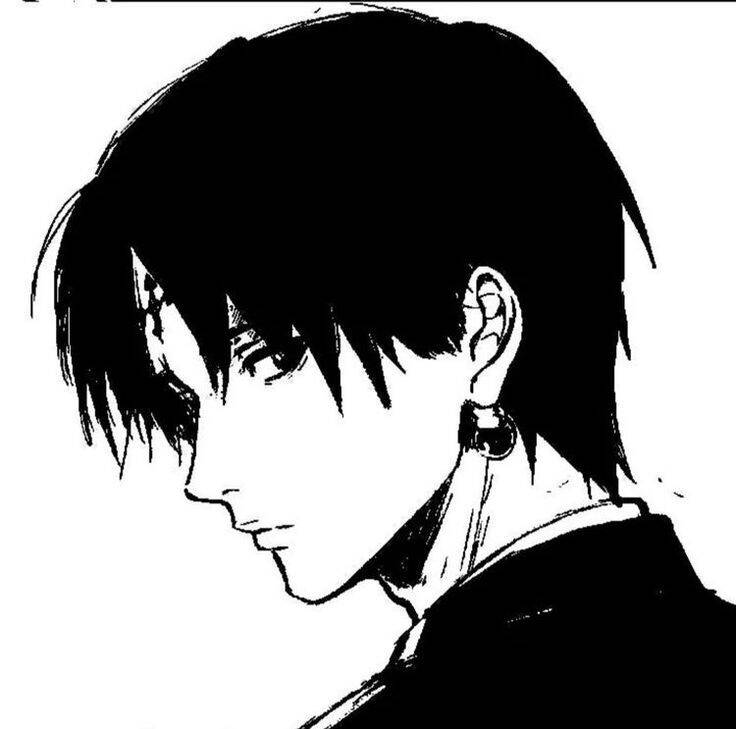 Anime Boy with Black Hair and Mysterious Look pfp Profile Picture