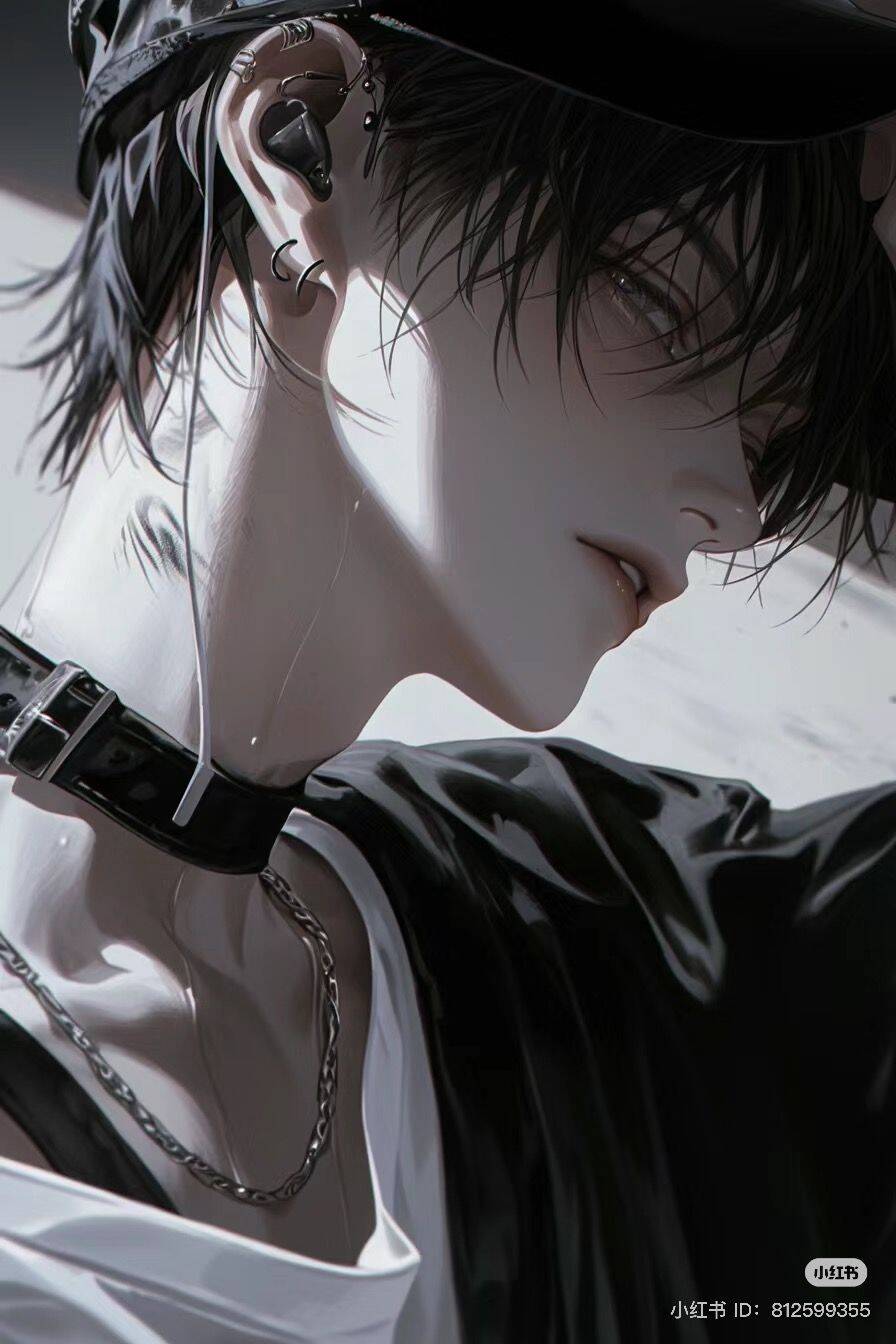 Anime Boy with Cap and Necklace pfp Profile Picture