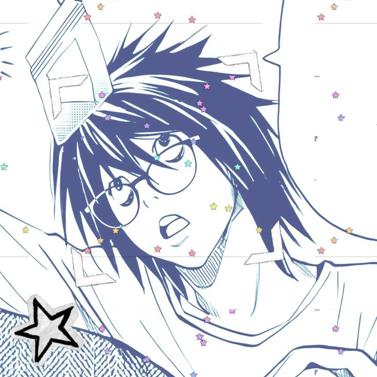 Anime Boy pfp Profile Picture with Glasses and Black Hair