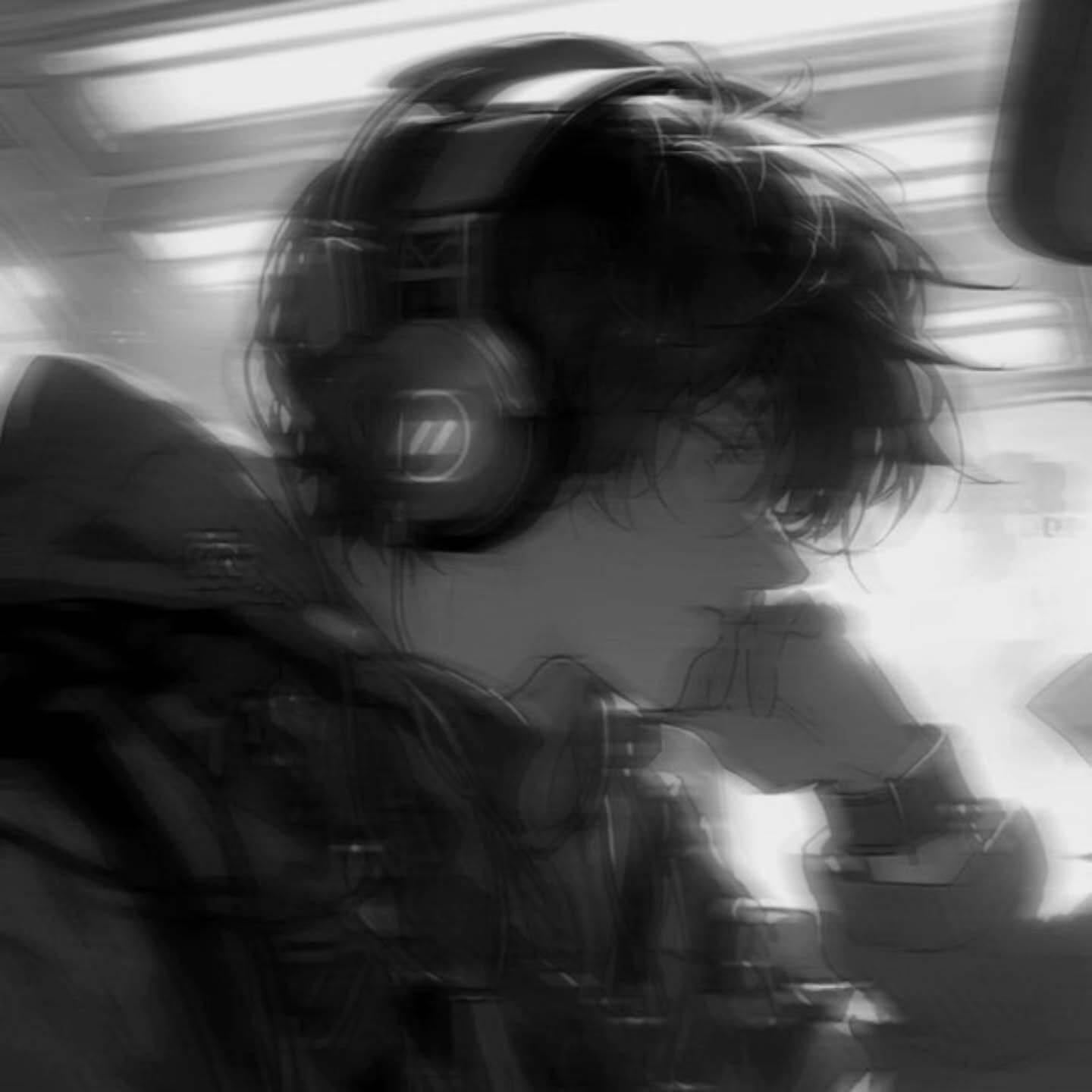 Anime Boy with Headphones pfp Profile Picture