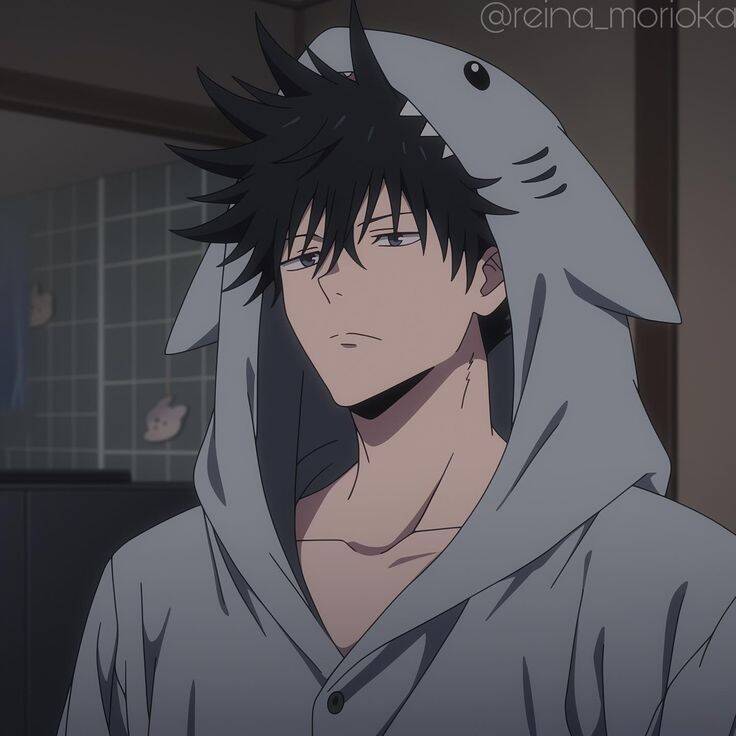 Anime Boy pfp Profile Picture with Shark Hoodie