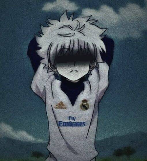 Anime Boy with Real Madrid Shirt pfp Profile Picture