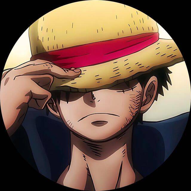 Anime pfp Profile Picture with Straw Hat