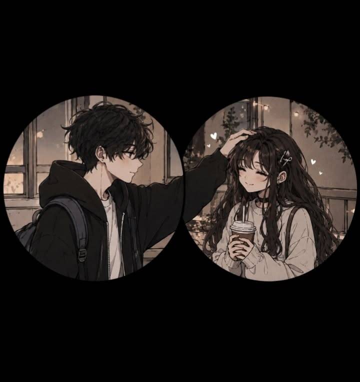 Anime with Coffee Matching Couple pfp Profile Picture