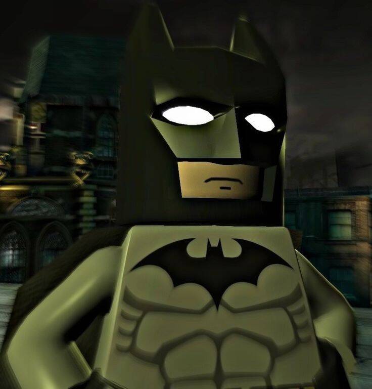 Batman Lego pfp Profile Picture with Dark Background