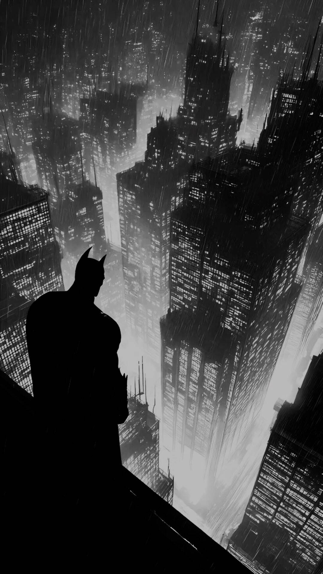 Batman pfp Profile Picture Watching the City at Night