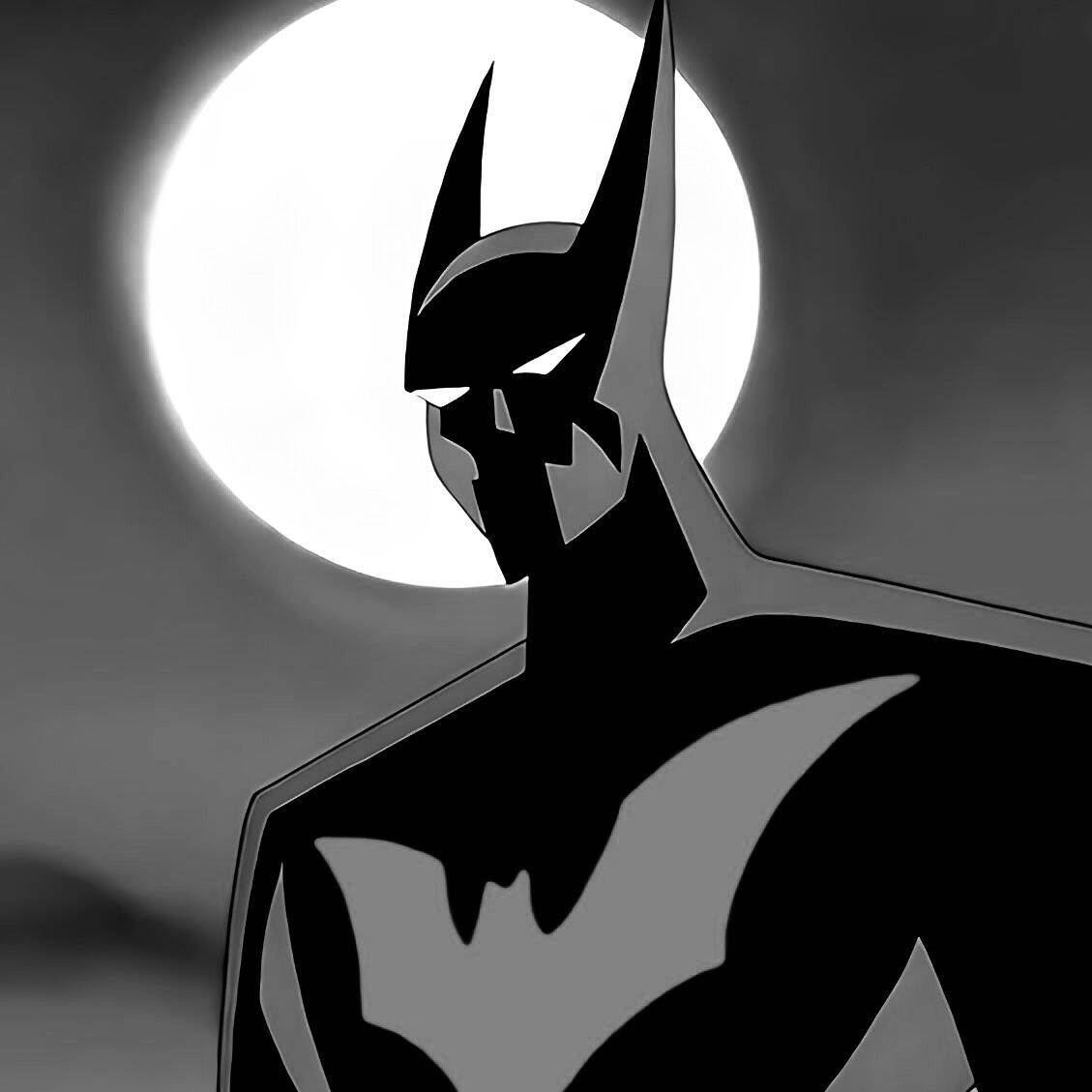 Batman pfp Profile Picture with Moon in Background