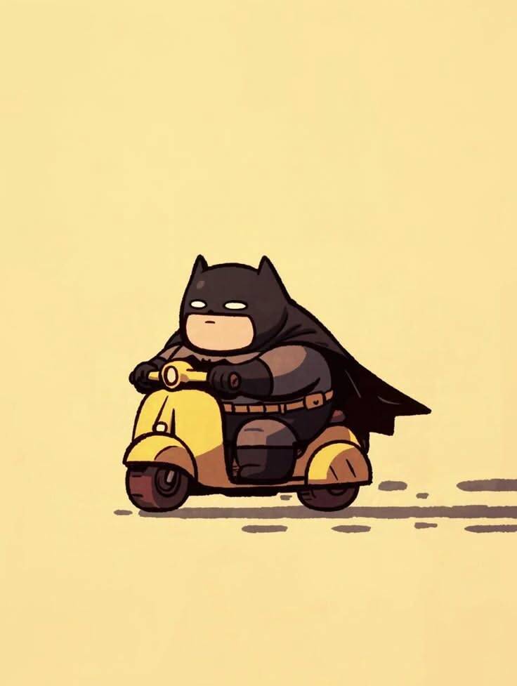 Batman Riding Scooter pfp Profile Picture