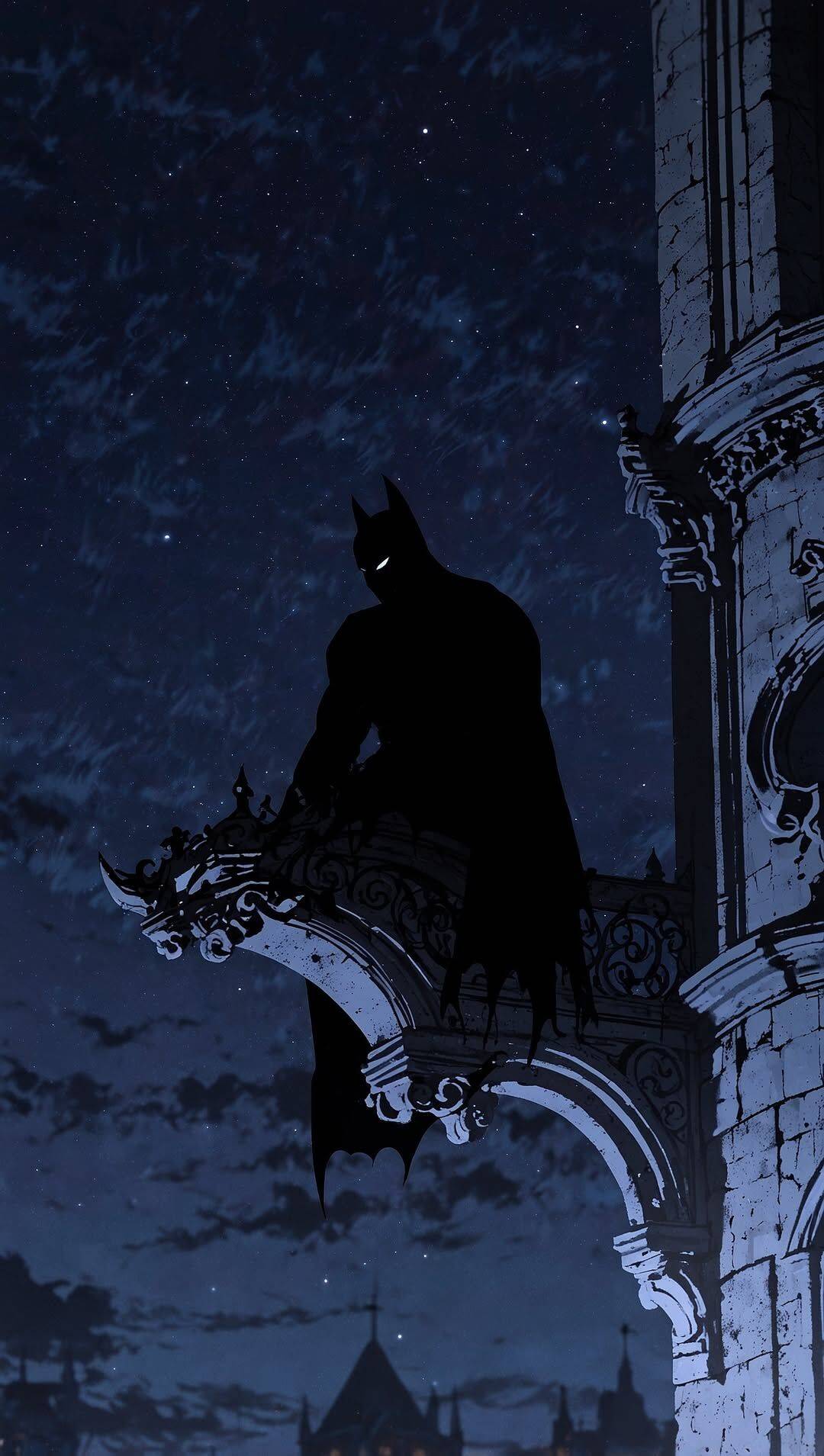 Batman in the Shadow of the City pfp Profile Picture