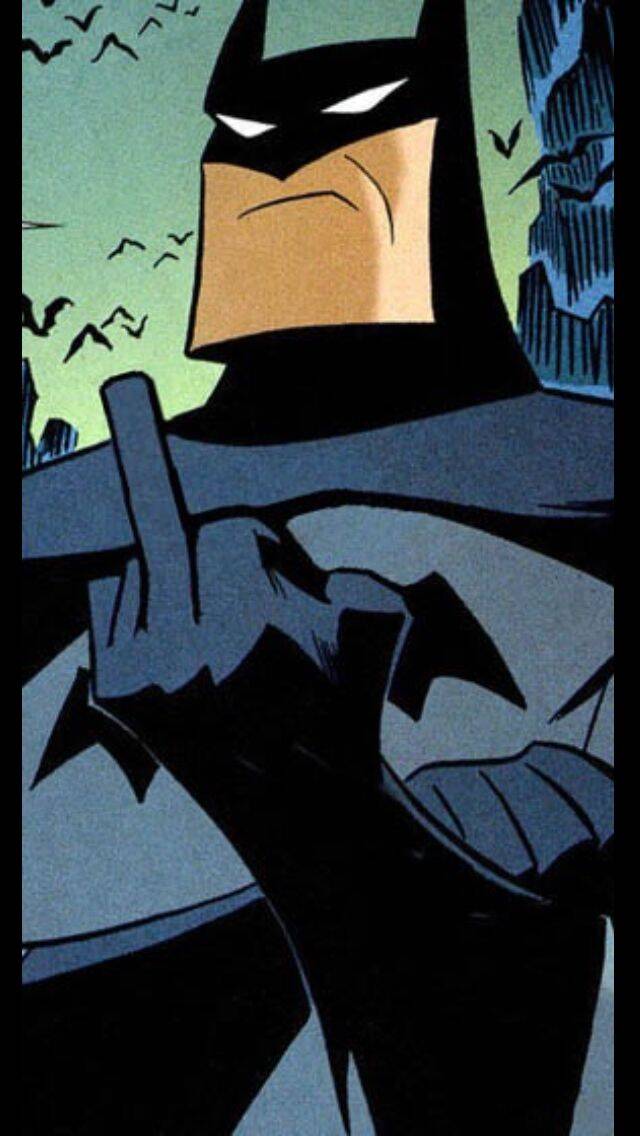 Batman Showing the Middle Finger pfp Profile Picture