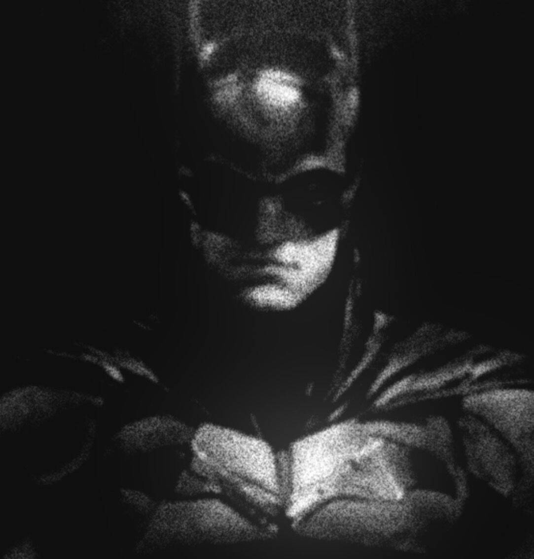 Batman pfp Profile Picture in Dark Black and White