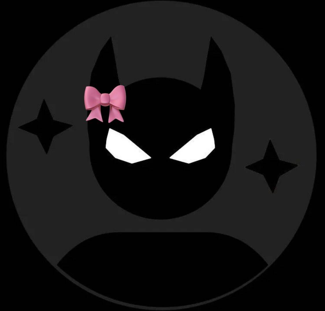 Batman with Pink Bow pfp Profile Picture