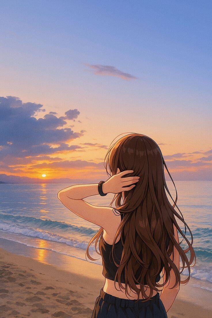 Aesthetic pfp Profile Picture of Sunset at the Beach