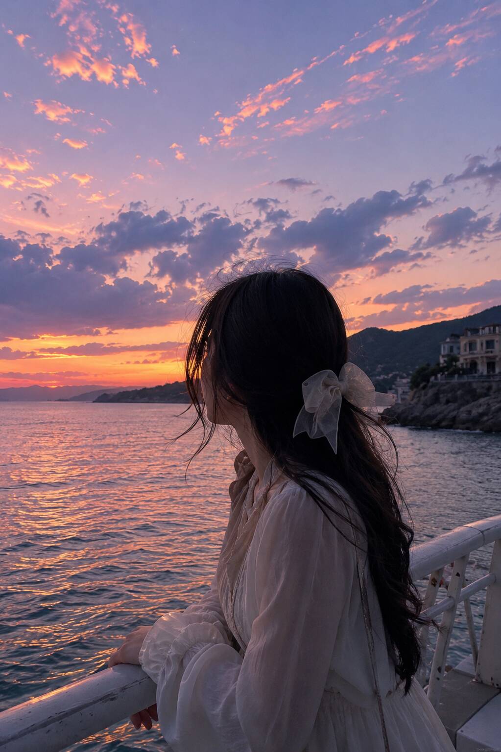Aesthetic pfp Profile Picture at Sunset at the Beach