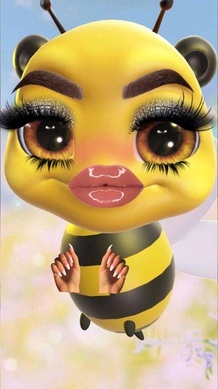 Funny Bee Pfp Profile Picture with Big Eyes