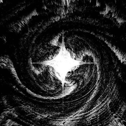 Black Profile Picture with Spiral Effect and Light
