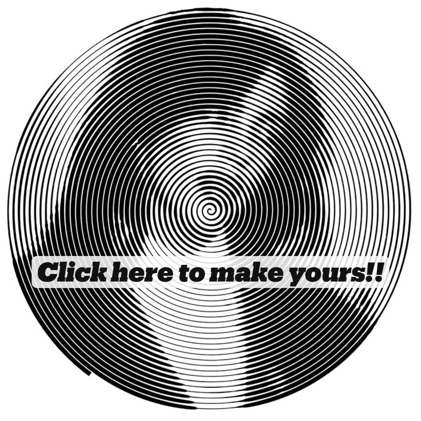 Black Profile Picture with Spiral Effect