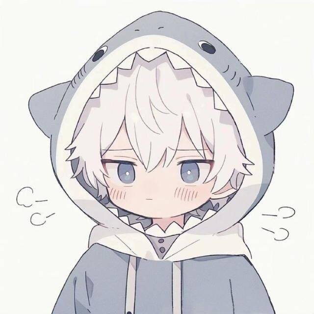 Boy pfp Profile Picture with Shark Hoodie Boy​