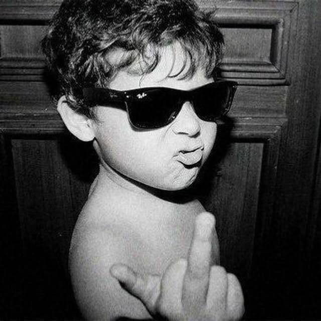 Black Profile of Boy with Sunglasses pfp Profile Picture