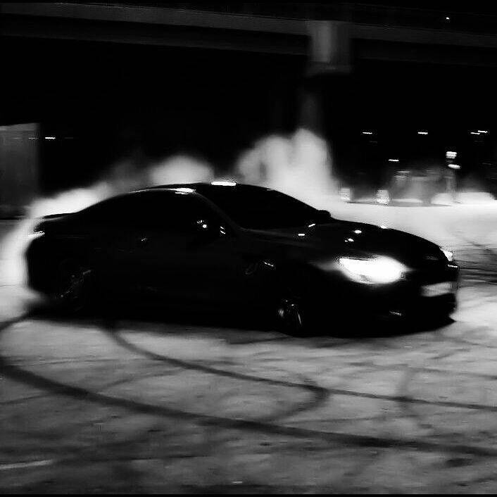 Black pfp Profile Picture of Car in Drift