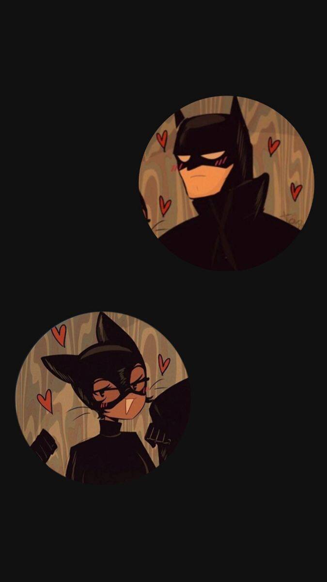 Batman and Catwoman Matching Couple pfp Profile Picture