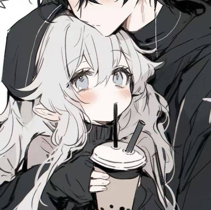 Anime Style Matching Couple pfp Profile Picture