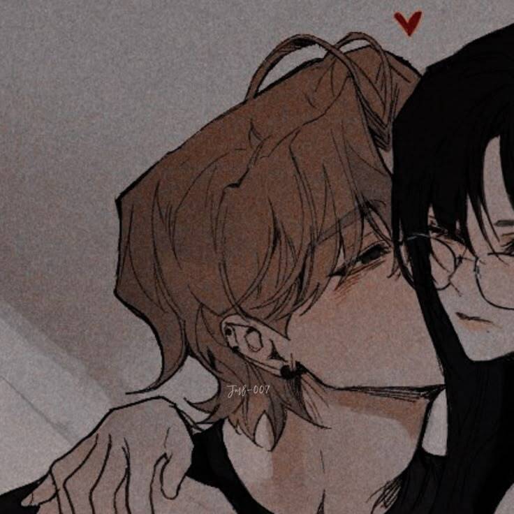 Romantic Kiss Matching Couple pfp Profile Picture