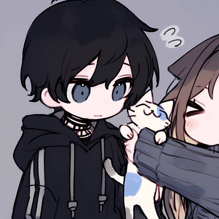 Cute Cat Matching Couple pfp Profile Picture