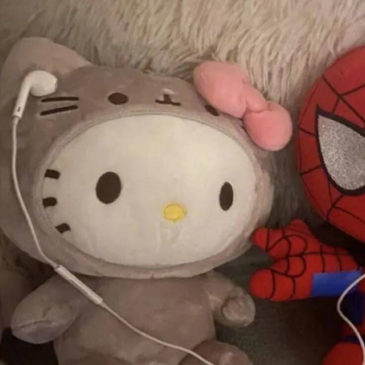 Hello Kitty and Spider-Man Matching Couple pfp Profile Picture
