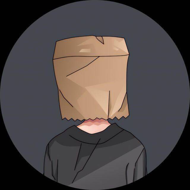 Stylish Instagram pfp Profile Picture with Paper Bag