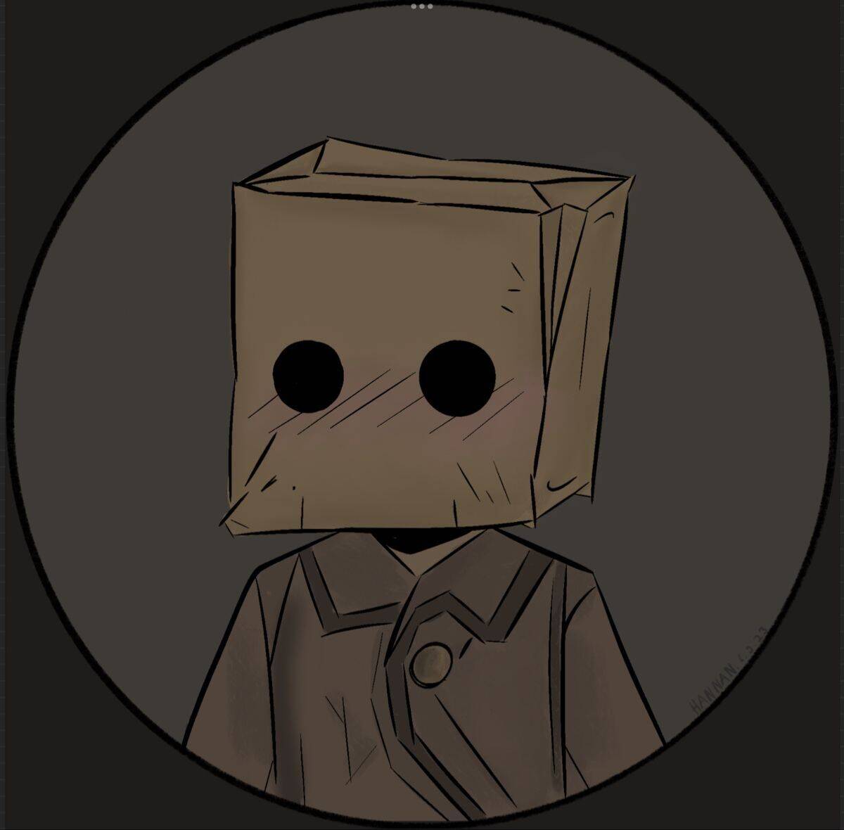 Creative Style pfp Profile Picture with Paper Head for Whatsapp