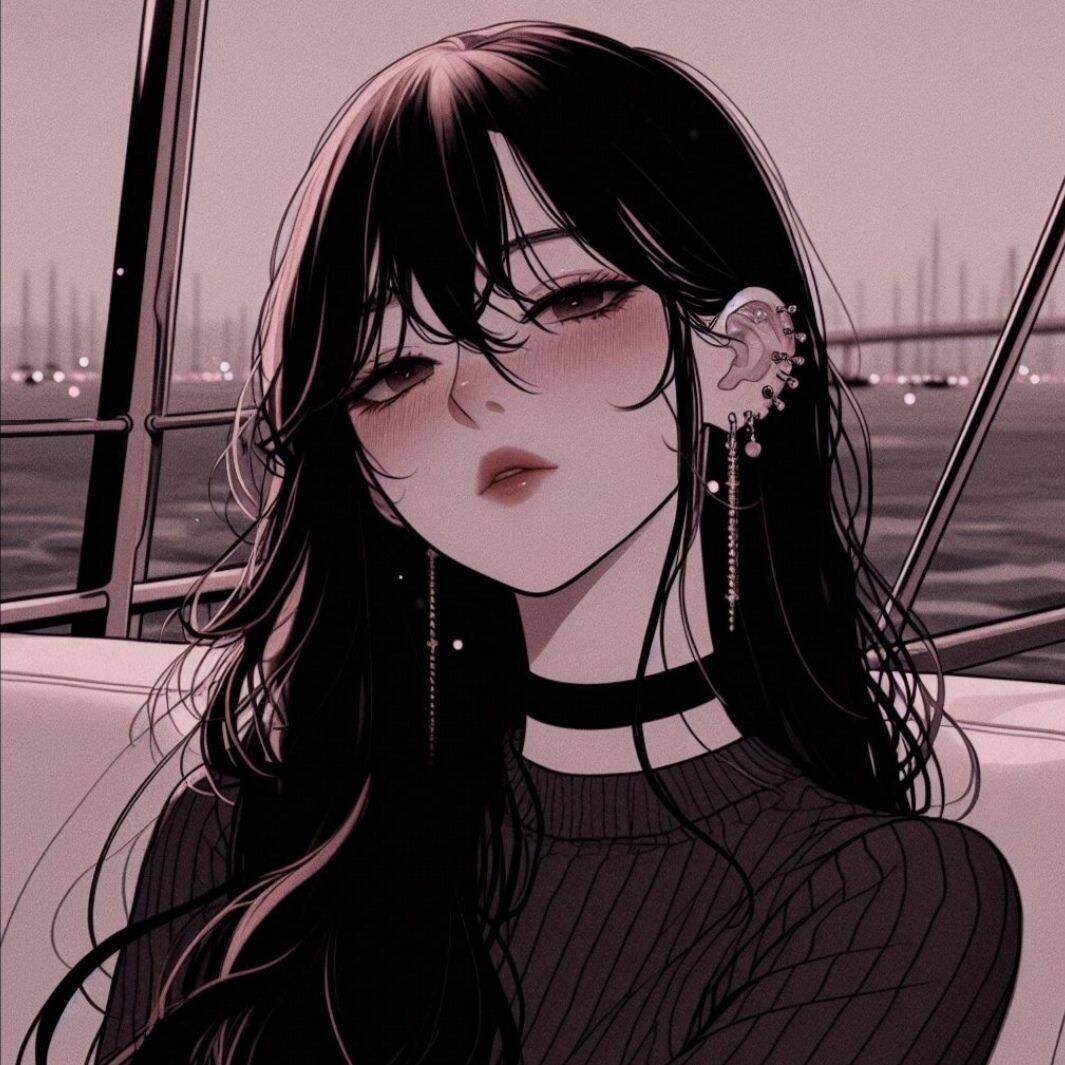 Cute and Adorable Aesthetic Pfp Profile Picture with Long Hair