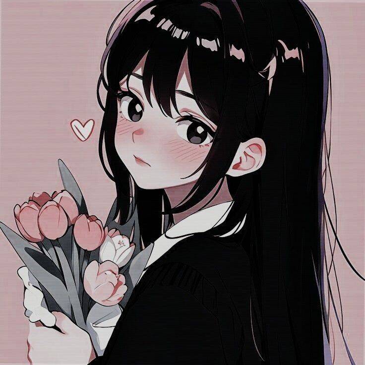 Cute and Adorable Pfp Profile Picture with Flowers and Aesthetic Style