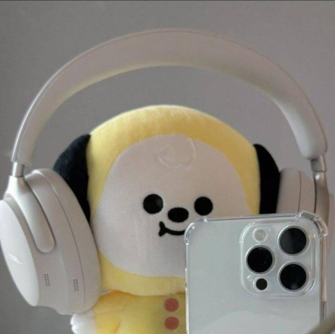 Cute and Adorable Plush Pfp Profile Picture with Headphones