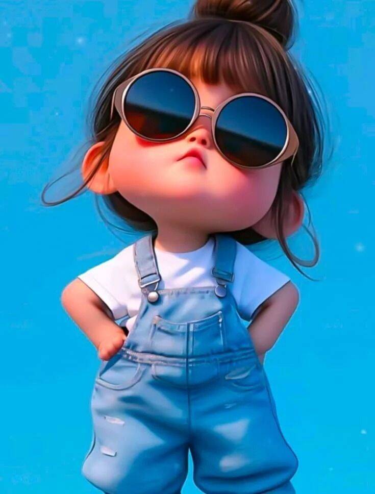 Cute and Adorable pfp Profile Picture of Stylish Girl with Glasses