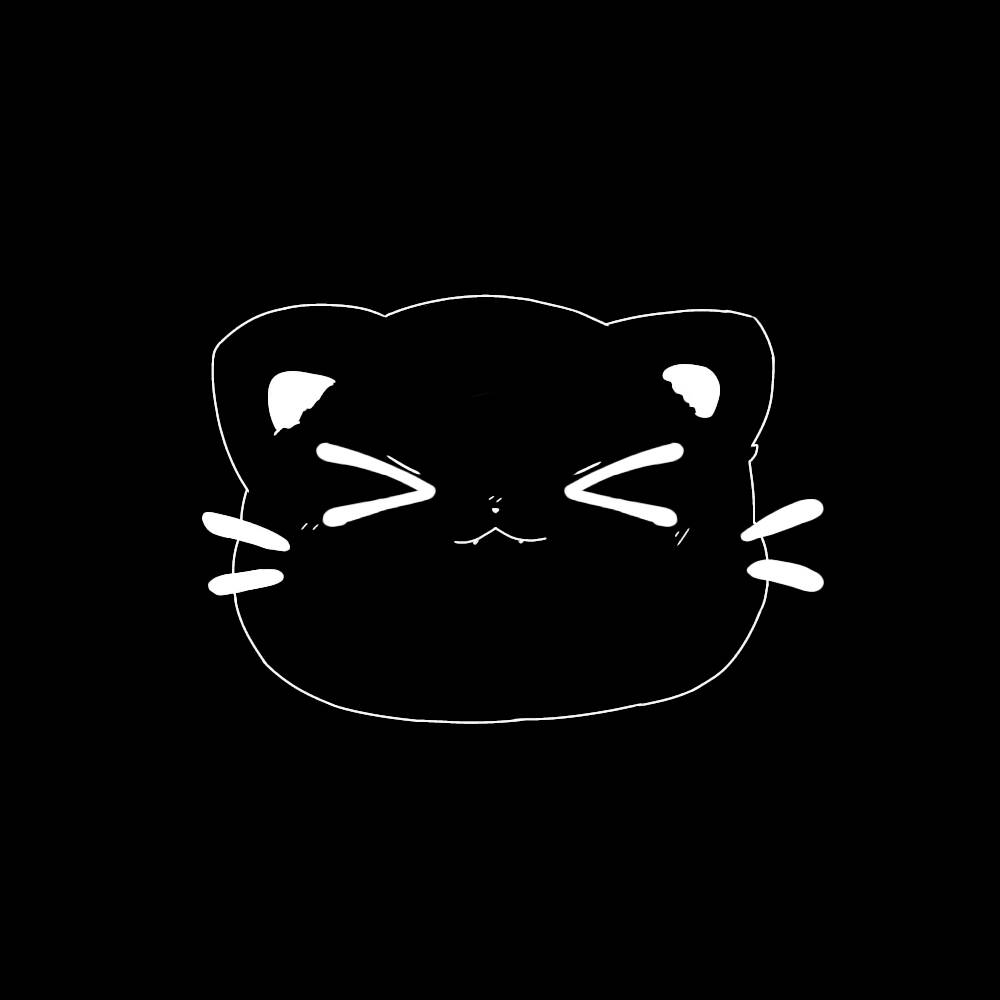Black Cute Cat pfp Profile Picture