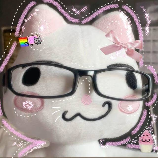 Cute Cat pfp Profile Picture with Glasses