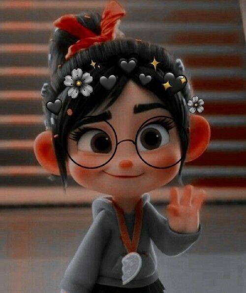 Cute Girl with Glasses and Colorful Hair pfp Profile Picture