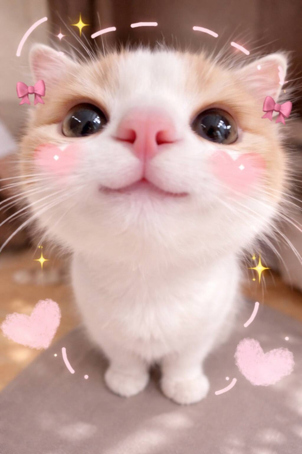 Cute Kitten pfp Profile Picture with Rosy Cheeks