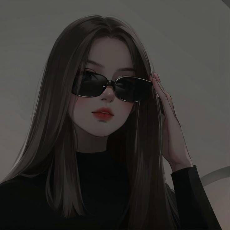 Cute Girl with Modern Style Sunglasses pfp Profile Picture