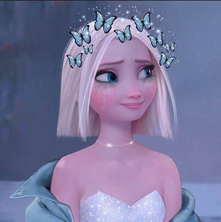 Cute Princess with Butterflies pfp Profile Picture