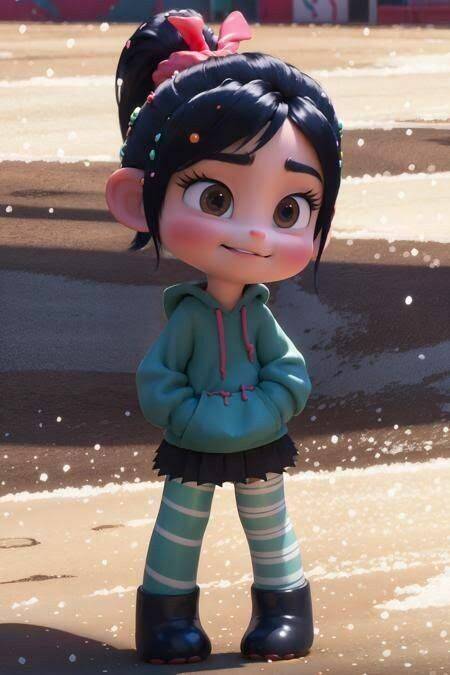 Cute Vanellope with Fun Style pfp Profile Picture